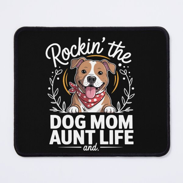 Item preview, Staffordshire Bull Terrier Rocking The Dog Mom and Aunt Life designed and sold by VerseFarm.