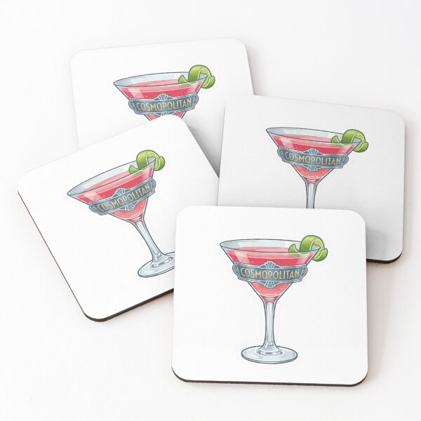 Item preview, Cosmopolitan Cocktail Vintage Art Deco Bar Decor designed and sold by OneLineBar.