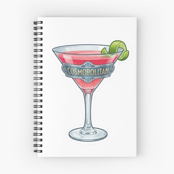 Item preview, Cosmopolitan Cocktail Vintage Art Deco Bar Decor designed and sold by OneLineBar.