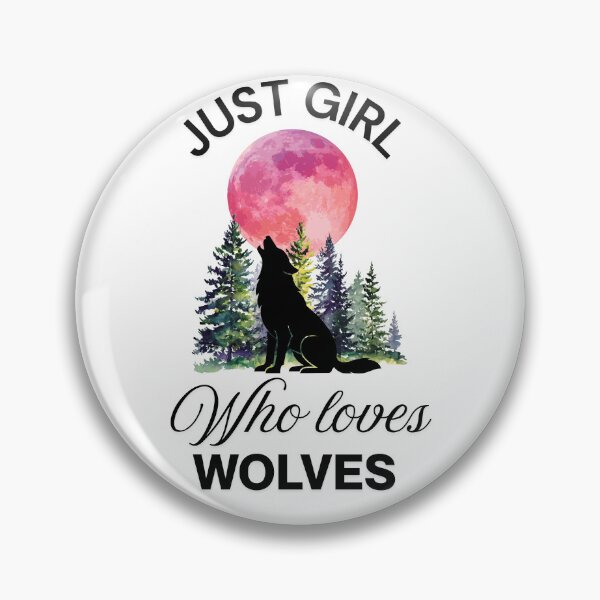 Item preview, Just girl who loves wolves  designed and sold by Fateh-Kro ⭐⭐⭐⭐⭐.