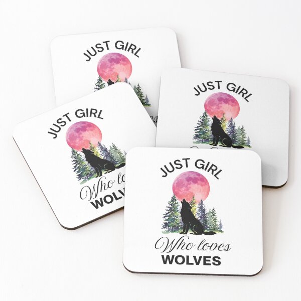 Item preview, Just girl who loves wolves  designed and sold by Fateh-Kro ⭐⭐⭐⭐⭐.