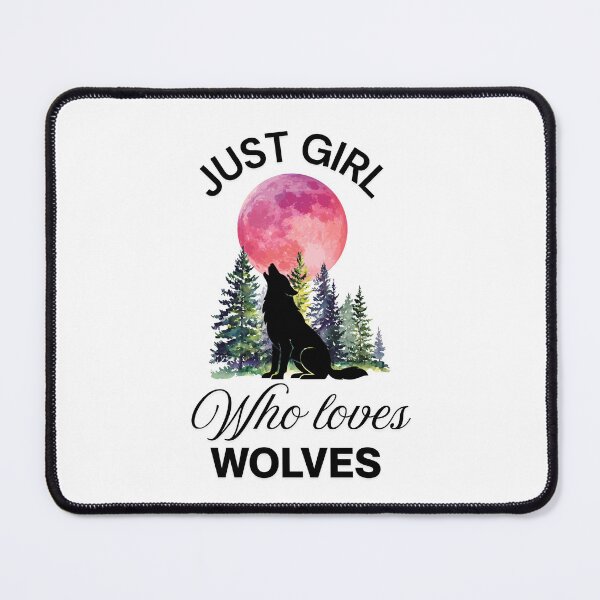 Item preview, Just girl who loves wolves designed and sold by Fateh-Kro ⭐⭐⭐⭐⭐.