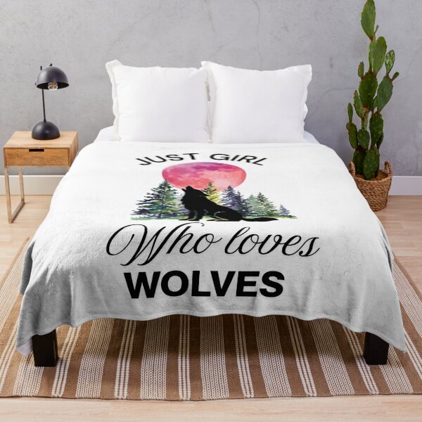 Item preview, Just girl who loves wolves  designed and sold by Fateh-Kro ⭐⭐⭐⭐⭐.