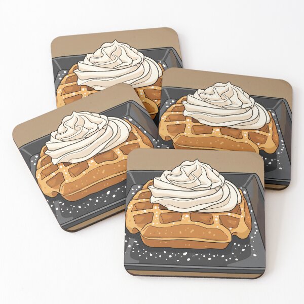 Item preview, Waffle and cream close up designed and sold by TDArtShop.