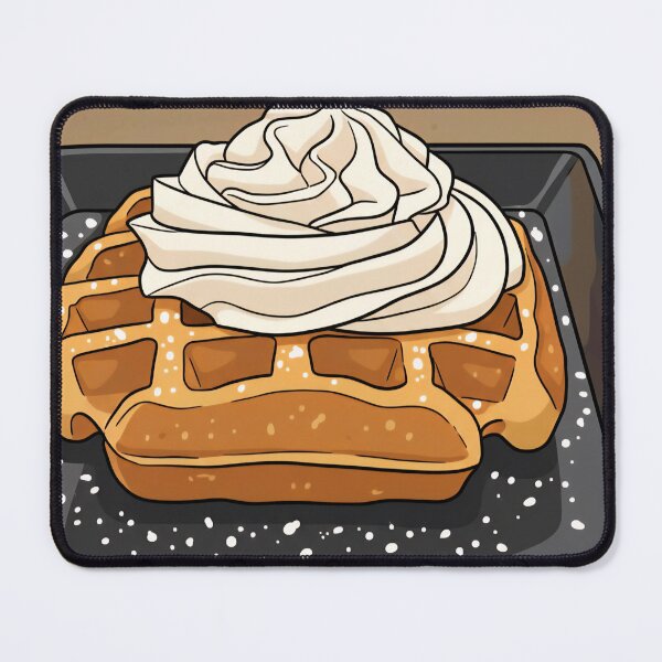 Item preview, Waffle and cream close up designed and sold by TDArtShop.