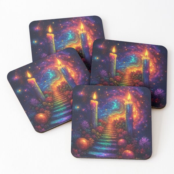Item preview, Stairway to cosmic enlightenment with candles designed and sold by Mianku | Für das Leben.