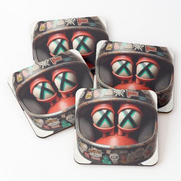 Item preview, “Sticker Scream: Green X-Eyes, Red Static & the Helmeted Pulse of Illustrated Rebellion” designed and sold by Print Fiction.