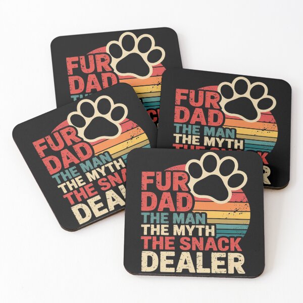 Item preview, Dog Fathers Day Fur Dad The Man The Myth The Snack Dealer  designed and sold by NailMolisa.
