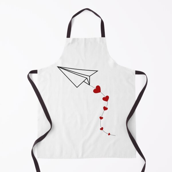 Item preview, paper plane with trailing hearts designed and sold by lsartandcode.