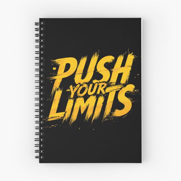 Item preview, Push Your Limits – Bold Yellow Motivation Typography designed and sold by Hilal-Studio.