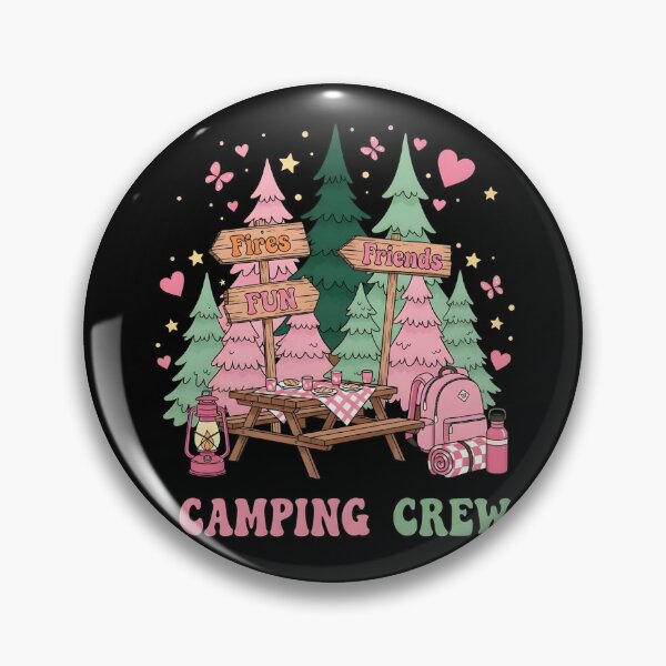 Item preview, Fires Fun Friends Camping Crew Outdoorsy designed and sold by KroghDs.