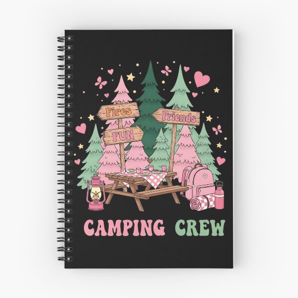 Item preview, Fires Fun Friends Camping Crew Outdoorsy designed and sold by KroghDs.