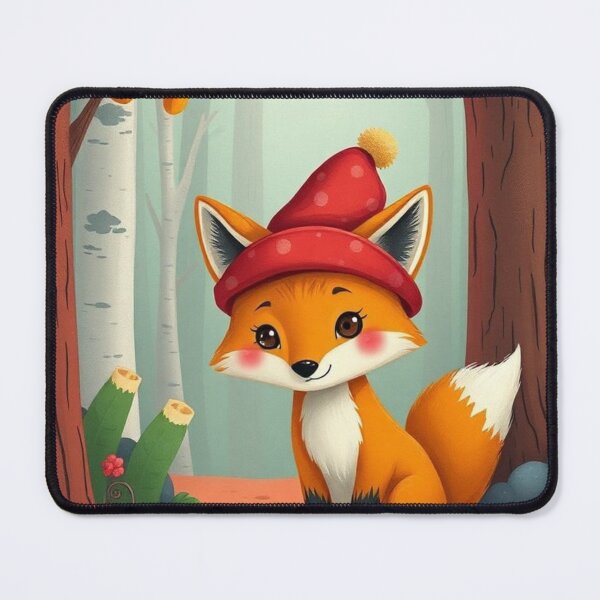 Item preview, A cute fox with a red hat. designed and sold by FashionDollQtr.