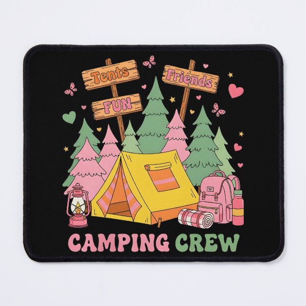 Item preview, Tents Fun Friends Camping Crew Outdoors Adventure designed and sold by KroghDs.
