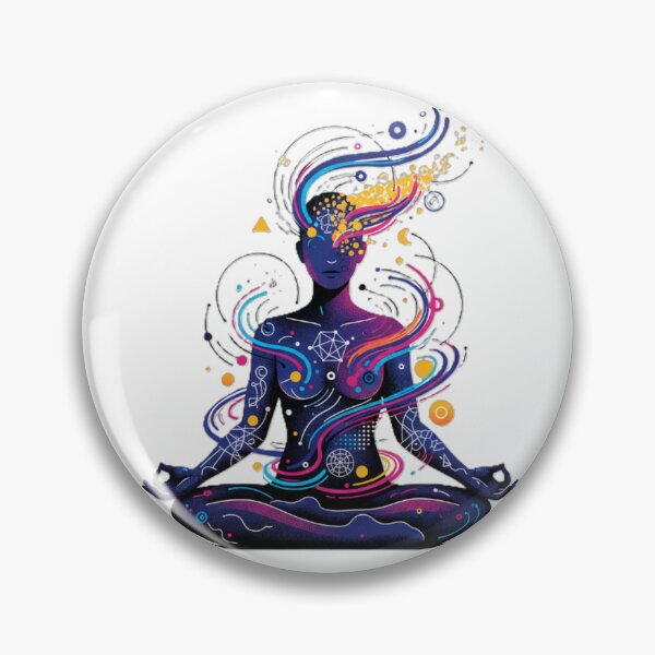 Item preview, Cosmic Mindfulness: Vibrant Zen Meditation Spiritual Art designed and sold by MartinxMarie.