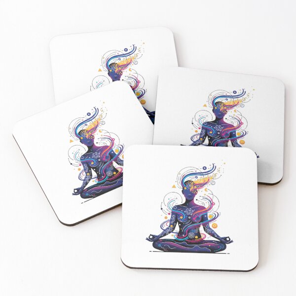 Item preview, Cosmic Mindfulness: Vibrant Zen Meditation Spiritual Art designed and sold by MartinxMarie.