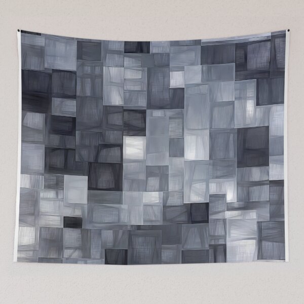 Item preview, Abstract Gray Scale Pixelized Compression Field Surface (image size 7840x11680) designed and sold by Digital-Davinci.