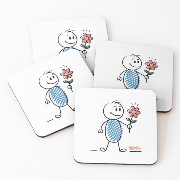 Item preview, Stick Person and Flower Version 2 - WhimWiz Funny & Quirky Gift Ideas designed and sold by WhimWiz.
