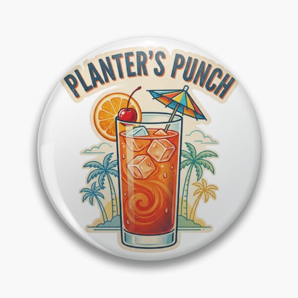 Item preview, Planter's Punch Tropical Tiki Bar Cocktail Art designed and sold by OneLineBar.