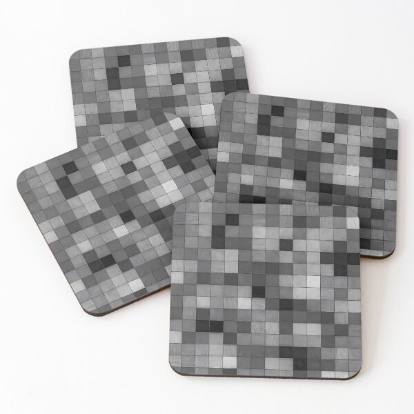 Item preview,  Abstract Gray Scale Pixelized Compression Field Surface (image size 7840x11680) designed and sold by Digital-Davinci.