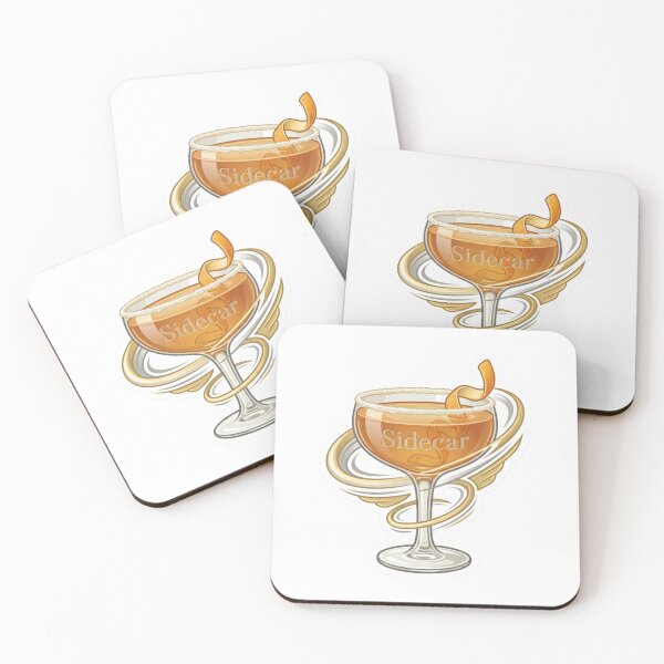 Item preview, Sidecar Cocktail Vintage Art Deco Bar Art designed and sold by OneLineBar.