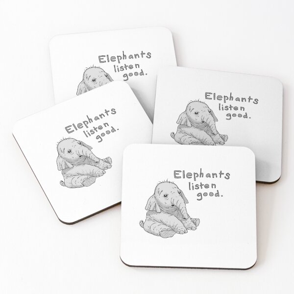 Item preview, Elephants listen good designed and sold by Paul McClintock.