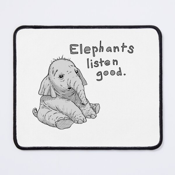 Item preview, Elephants listen good designed and sold by Paul McClintock.