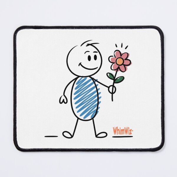Item preview, Stick Person and Flower - WhimWiz Funny & Quirky Gift Ideas designed and sold by WhimWiz.