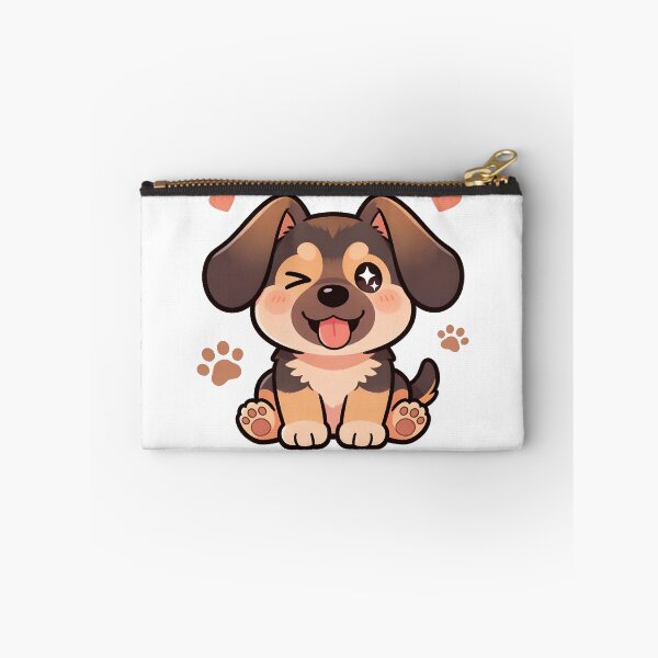 Item preview, Funny Kawaii German Shepherd Cartoon Dog Illustration designed and sold by Uglyandcute.