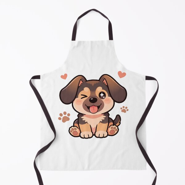 Item preview, Funny Kawaii German Shepherd Cartoon Dog Illustration designed and sold by Uglyandcute.