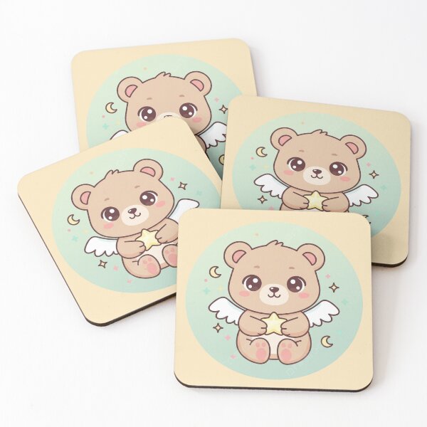 Item preview, Kawaii Cosmic Zodiac VIRGO: The Gentle Angel Bear designed and sold by SebastianSpace.