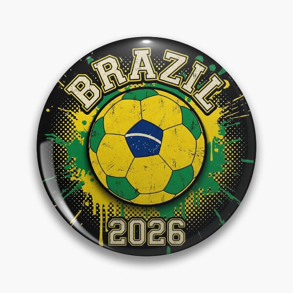 Item preview, Brazil 2026 Soccer - Paint Splash Flag Ball designed and sold by Imaginationbeyond.