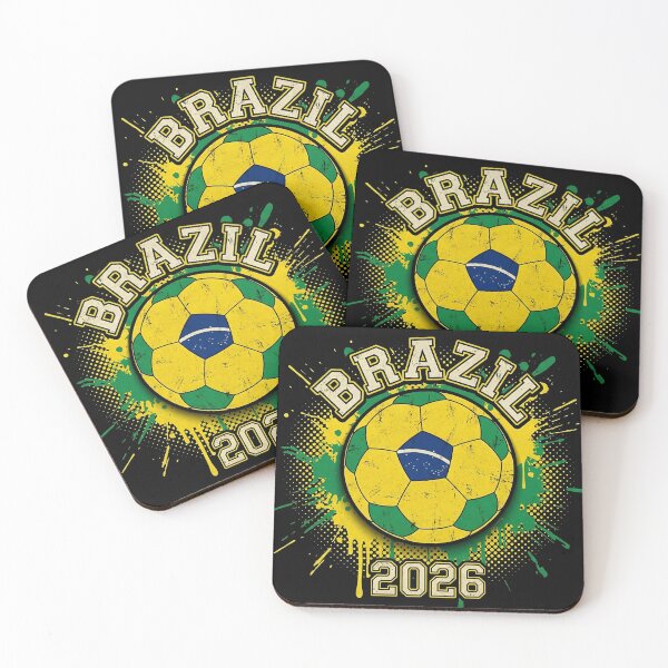 Item preview, Brazil 2026 Soccer - Paint Splash Flag Ball designed and sold by Imaginationbeyond.