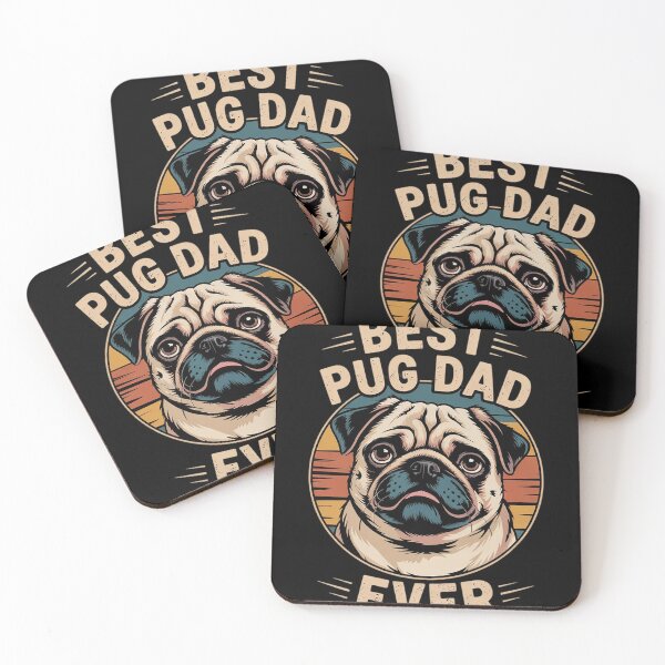 Item preview, Funny Best Pug Dad Ever Art For Pug Dog Pet Lover Men Daddy1  designed and sold by NailMolisa.