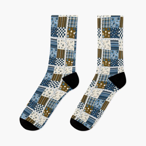 Item preview, Blue and Brown Quilt Squares  designed and sold by JaygiesDesign.