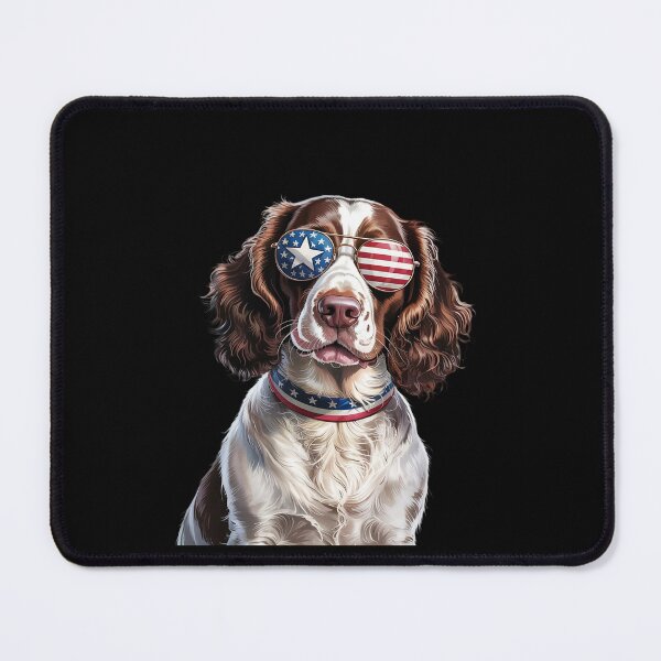 Item preview, USA America Flag Brittany Spaniel Dog 4th of July Patriotic  designed and sold by MythWoot.