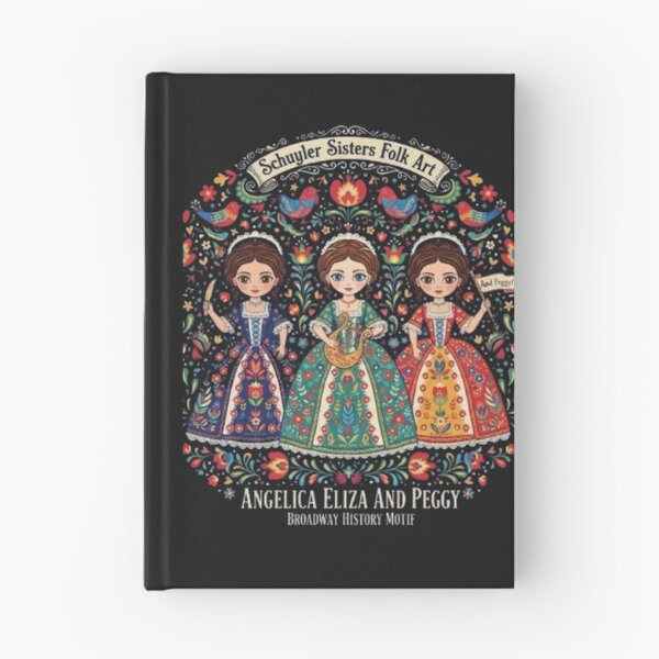 Item preview, Schuyler Sisters Folk Art  Angelica, Eliza & Peggy  Broadway History Motif designed and sold by Ditstyle.