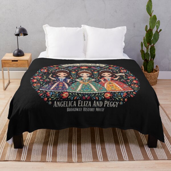 Item preview, Schuyler Sisters Folk Art  Angelica, Eliza & Peggy  Broadway History Motif designed and sold by Ditstyle.