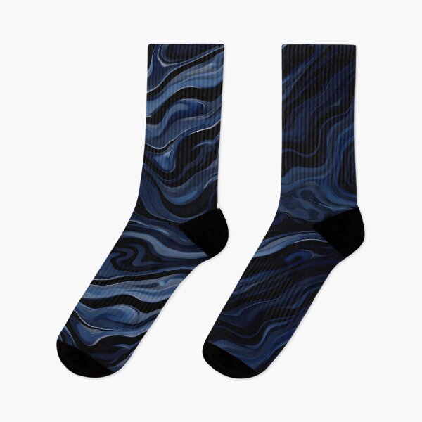 Item preview, Midnight Sapphire Flow Pattern designed and sold by LuxeFusionArt.