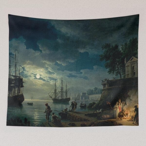 Item preview, Night: A Port in the Moonlight designed and sold by SharonTheFirst.
