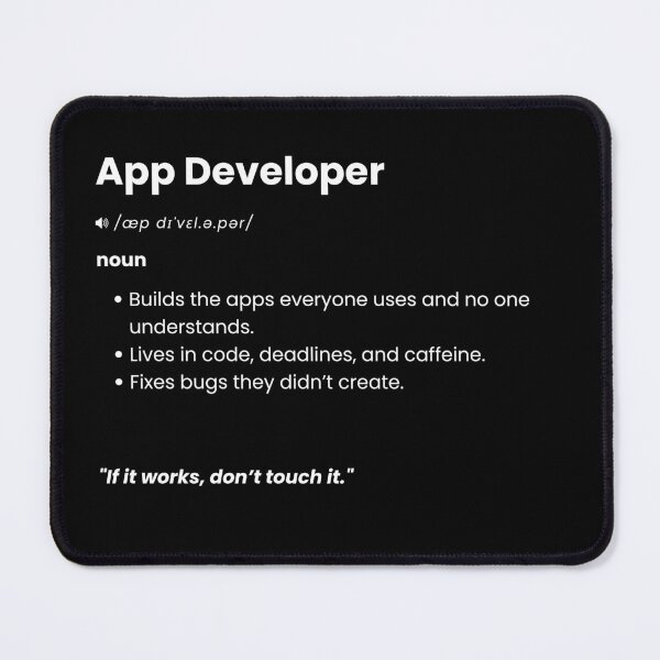 Item preview, App Developer Definition | Funny Coding Gift for Software & App Developers designed and sold by Yuli Club.