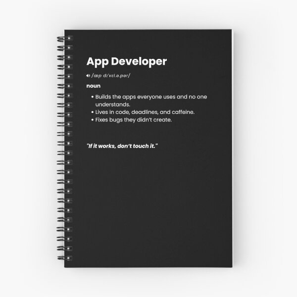 Artikelvorschau, Definition App-Entwickler | Lustiges Geschenk für Software- und App-Entwickler entworfen und verkauft von Yuli Club.