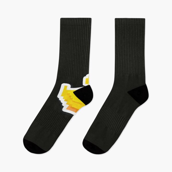 Item preview, Retro Pixel Duck Art – Cute Yellow Duck with White Outline on Black Background, Gamer & 8-Bit Style designed and sold by Bright Nest Studio.