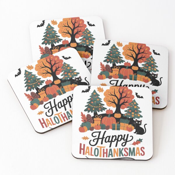 Item preview, Funny Halloween Thanksgiving Christmas Happy Hallothanksmas  designed and sold by NailMolisa.