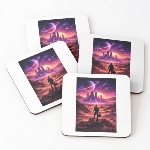 Item preview, Starlane Outpost – Desert City of the Future designed and sold by ZoviraDesigns.