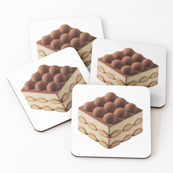 Item preview, Classic Tiramisu Dessert Illustration – Italian Coffee Cake Art designed and sold by VividOrganica.