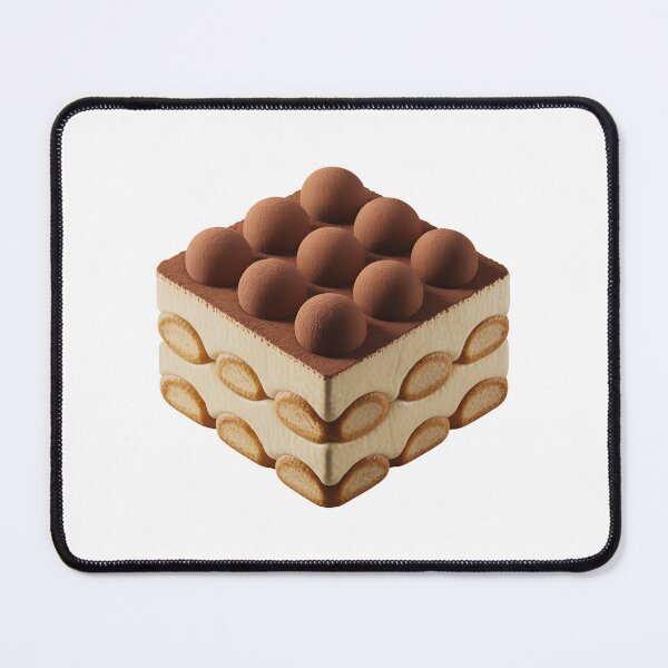 Item preview, Classic Tiramisu Dessert Illustration – Italian Coffee Cake Art designed and sold by VividOrganica.