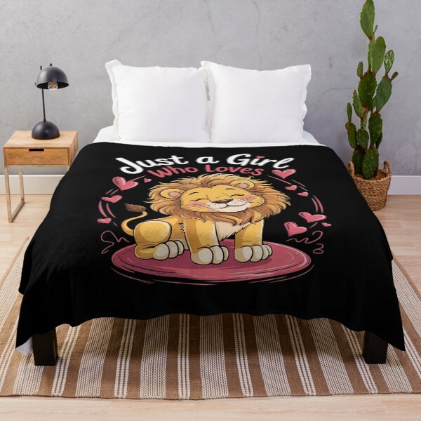 Item preview, Funny Just A Girl Who Loves lion quote National pet Day designed and sold by NailMolisa.