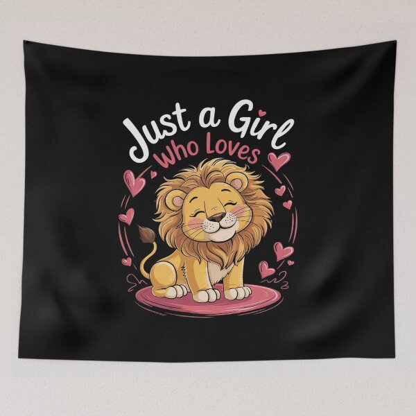 Item preview, Funny Just A Girl Who Loves lion quote National pet Day  designed and sold by NailMolisa.