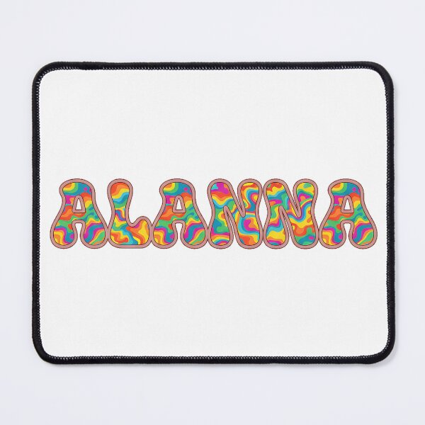 Item preview, ❤️ Alanna Personalized Name Wavy Retro Shirt, Coffee Mug, Sticker Gift designed and sold by HelixPedia.